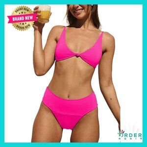 Sexy Knot Bikini Set Adjustable Straps Cheeky Bottom Y2K Chic Summer Swimwear